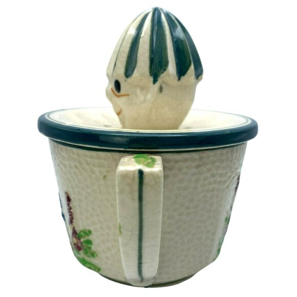 Anthropomorphic Juicer Face Antique Vintage Reamer Hand Painted Japan MCM 50's - Picture 3 of 10
